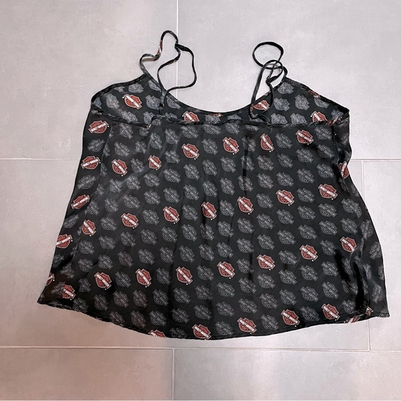 HARLEY-DAVIDSON 100% Washable Silk Tank Top. Size M - Picture 7 of 9